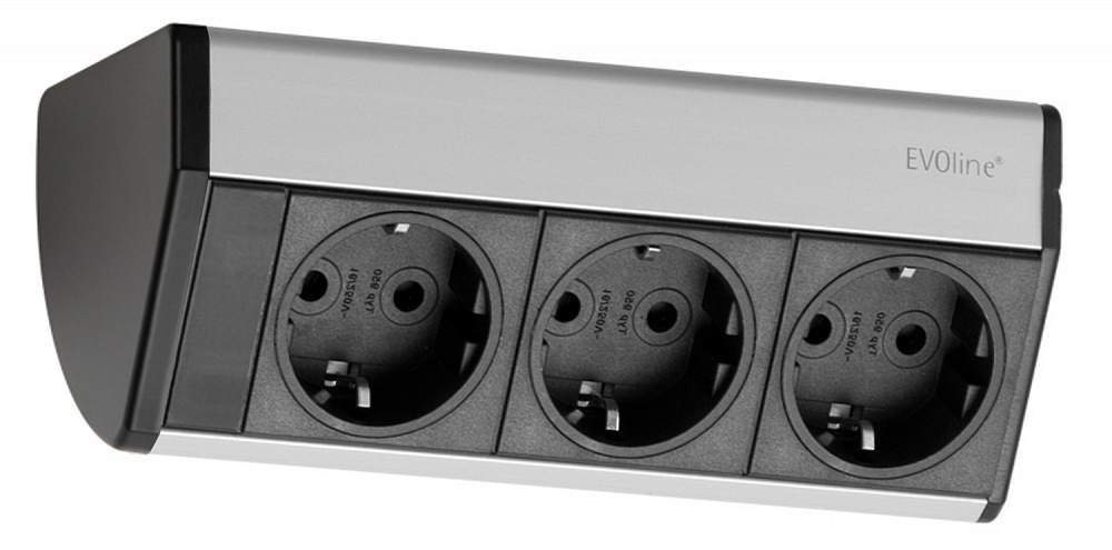Купить Модульный блок: 3 электрические розетки EVOLINE® DOCK Evoline ...